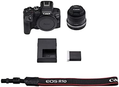 Canon EOS R10 Mirrorless Camera with RF-S18-45mm f/4.5-6.3 is STM Lens Kit