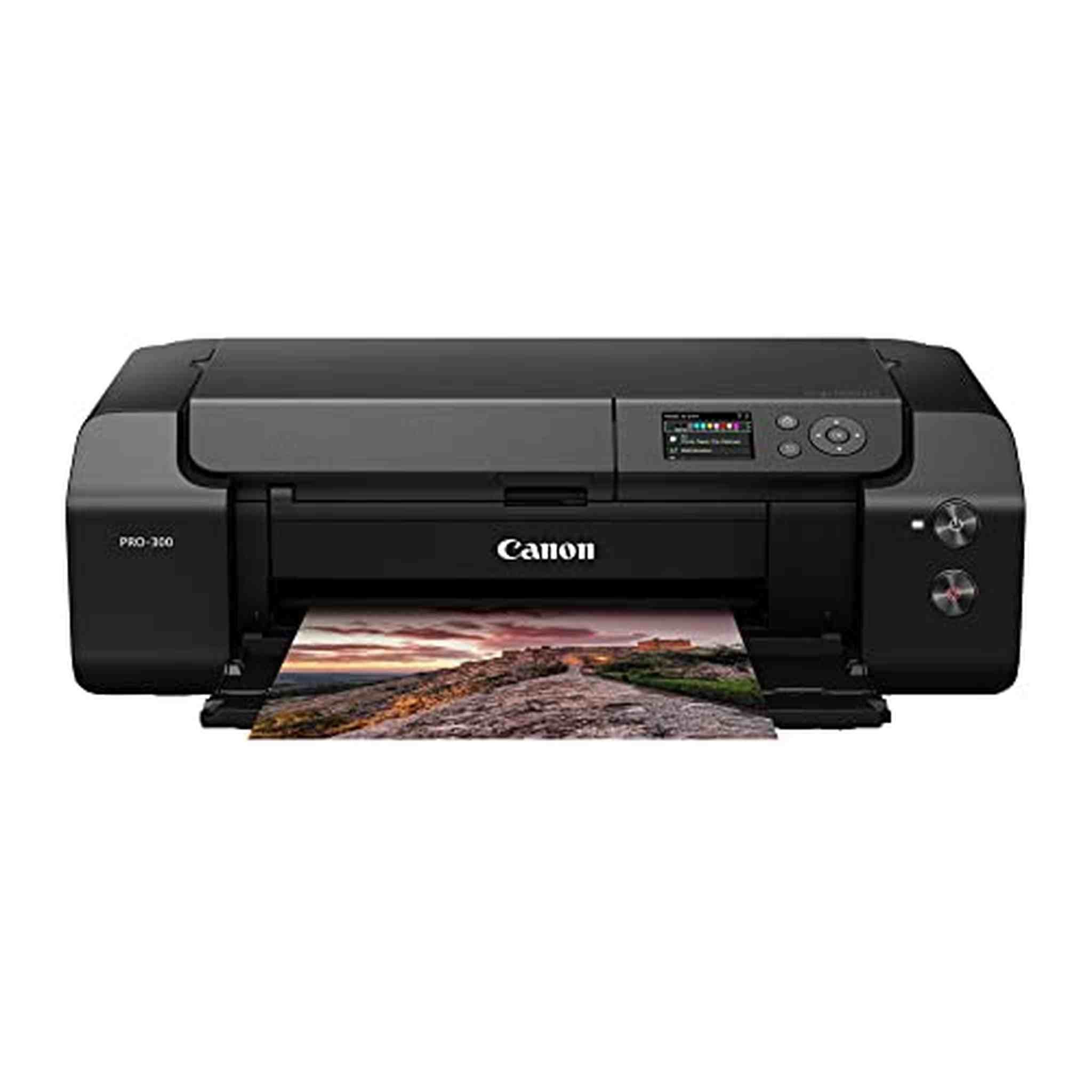Canon imagePROGRAF PRO-300 Wireless Color Wide-Format Printer, Prints up to 13"X 19", 3.0" LCD Screen with Profession Print & Layout Software and Mobile Device Printing, Black, One Size Canon