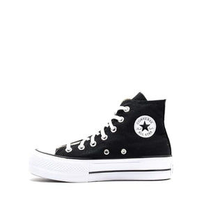 Converse CTAS Lift HI Sneaker, Black White, 5.5 M US