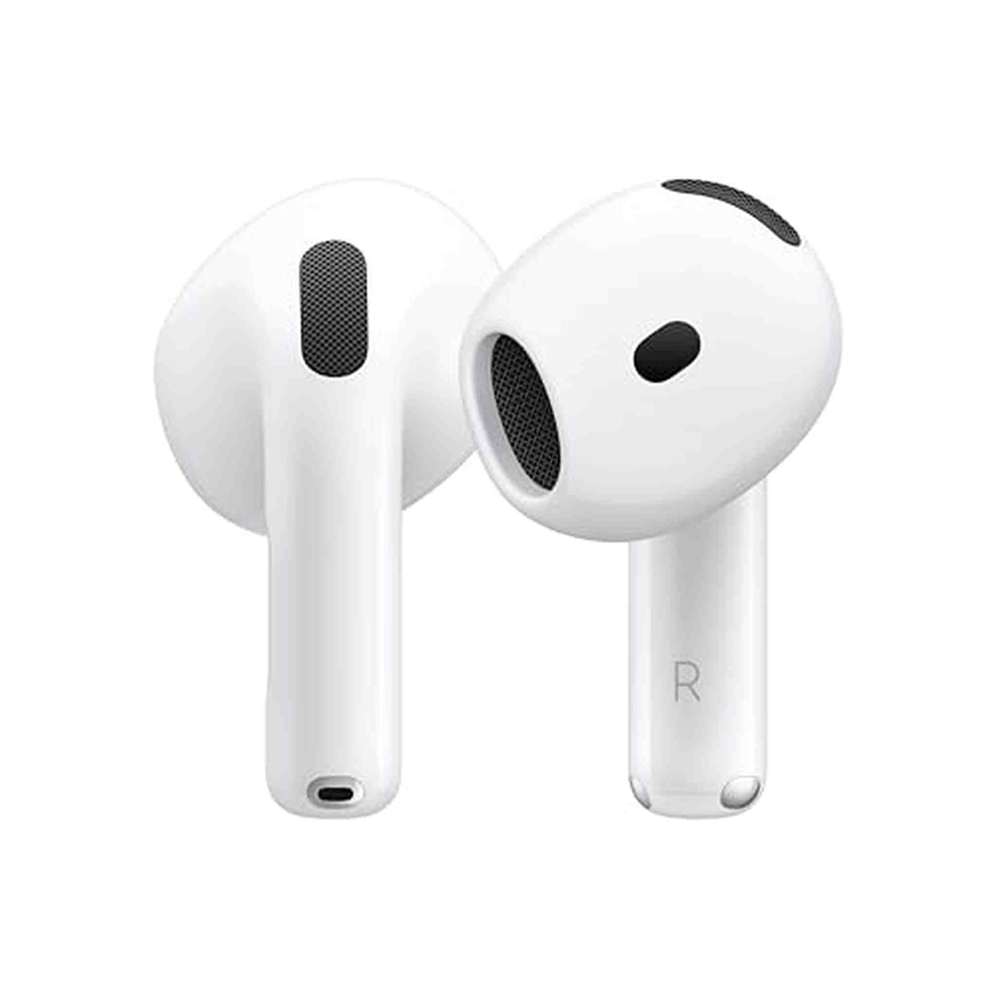 Apple AirPods 4 Wireless Earbuds, Bluetooth Headphones, Personalized Spatial Audio, Sweat and Water Resistant, USB-C Charging Case, H2 Chip, Up to 30 Hours of Battery Life, Effortless Setup for iPhone - Reconditioned Apple