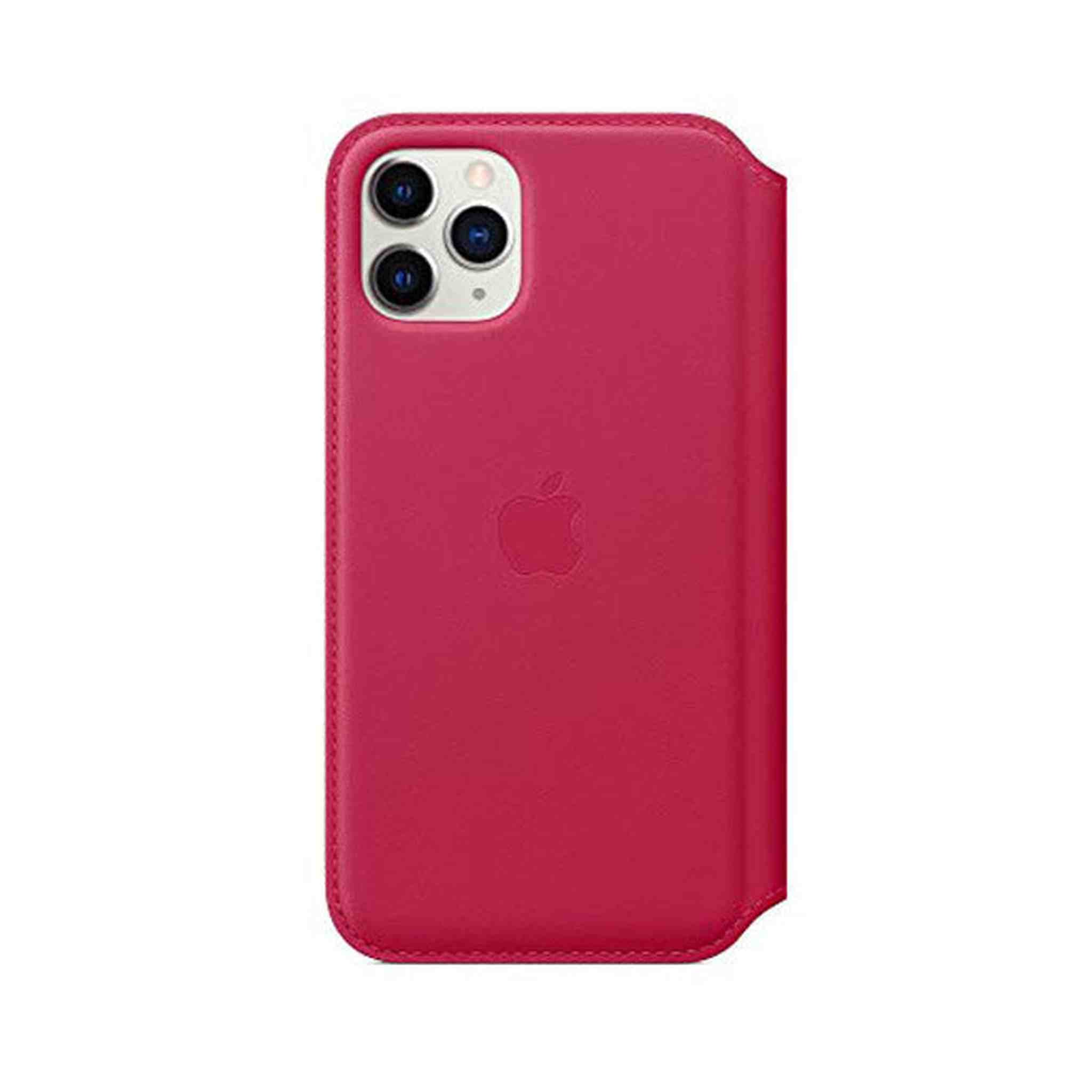 Apple Leather Folio for iPhone 11 Pro - Raspberry - Refurbished Apple