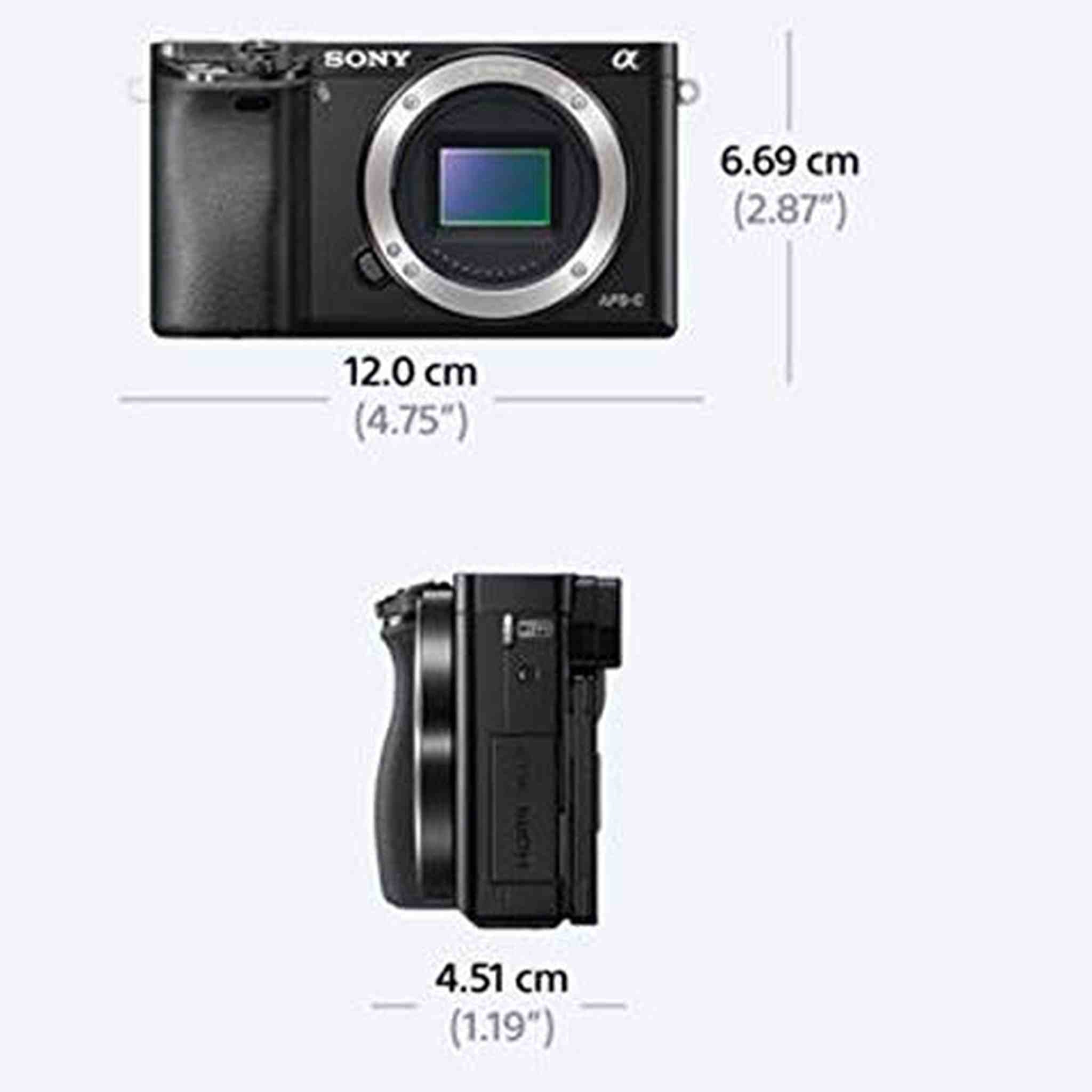 Sony Alpha a6000 Mirrorless Digital Camera with 16-50mm Lens, Graphite ILCE-6000L/H