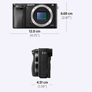 Sony Alpha a6000 Mirrorless Digital Camera with 16-50mm Lens, Graphite ILCE-6000L/H