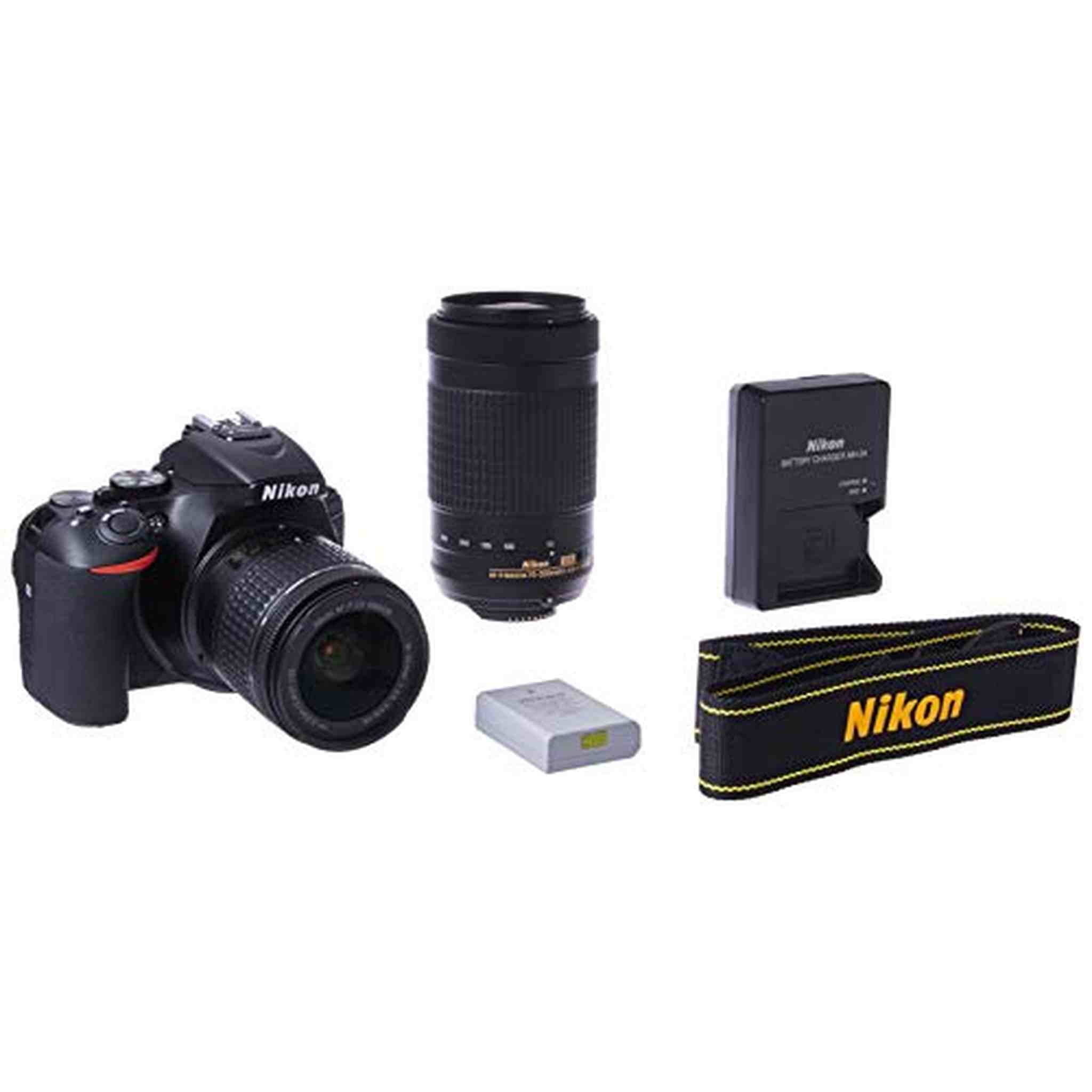 Nikon D5600 DSLR with 18-55mm f/3.5-5.6G VR and 70-300mm f/4.5-6.3G ED - Used Nikon