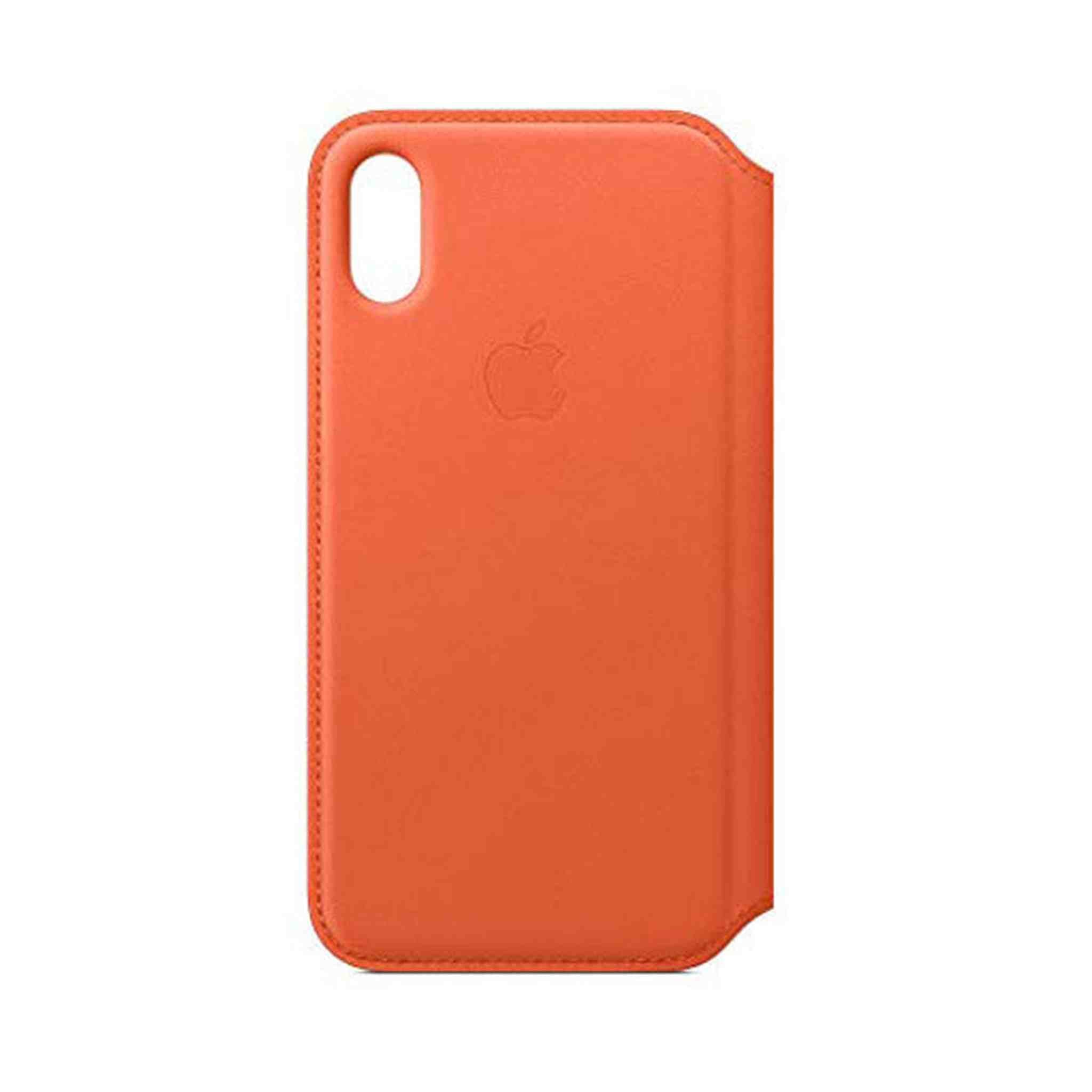 Apple Leather Folio for iPhone Xs - Sunset - Refurbished Apple