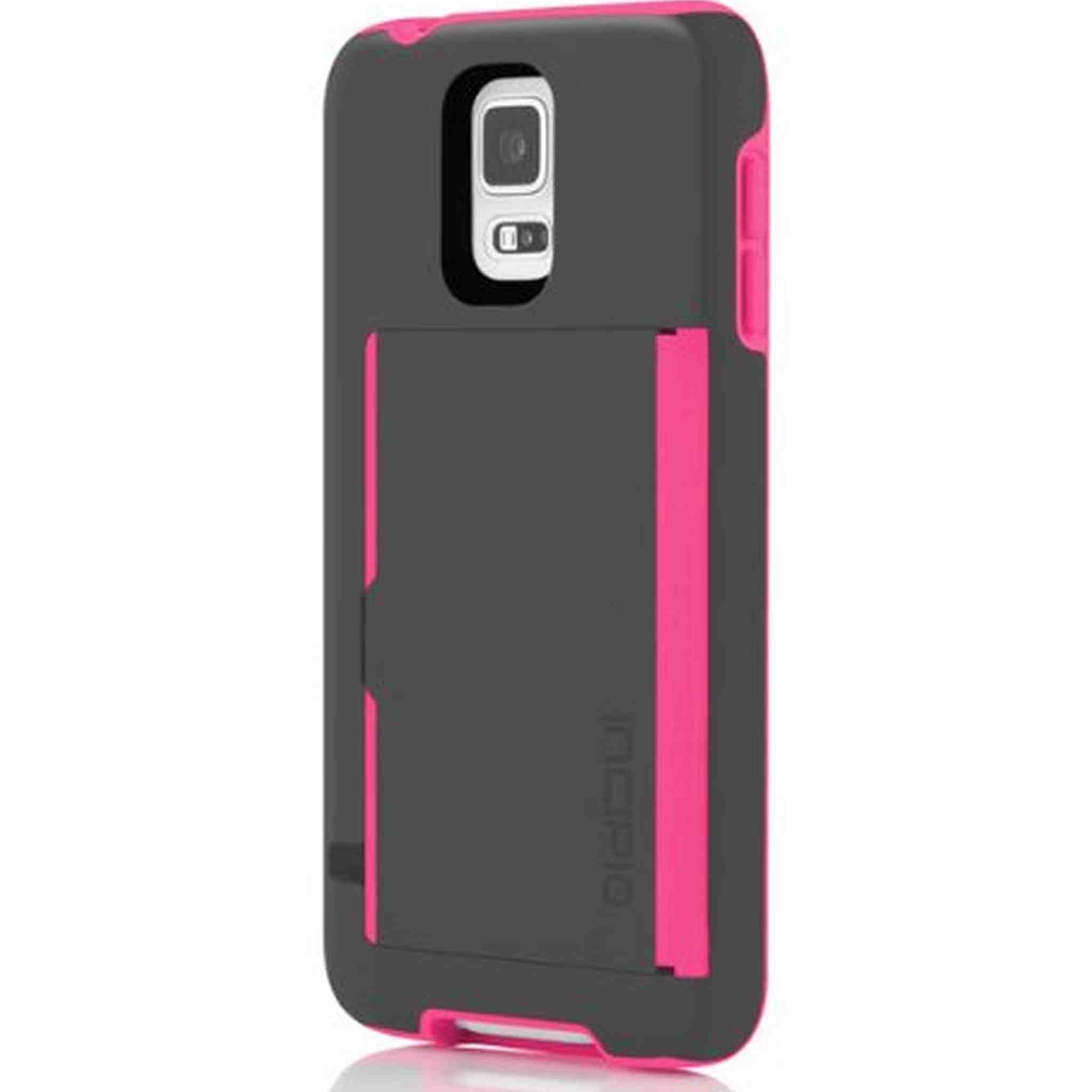 Incipio Stowaway for Samsung Galaxy S5 - Gray/Light Pink