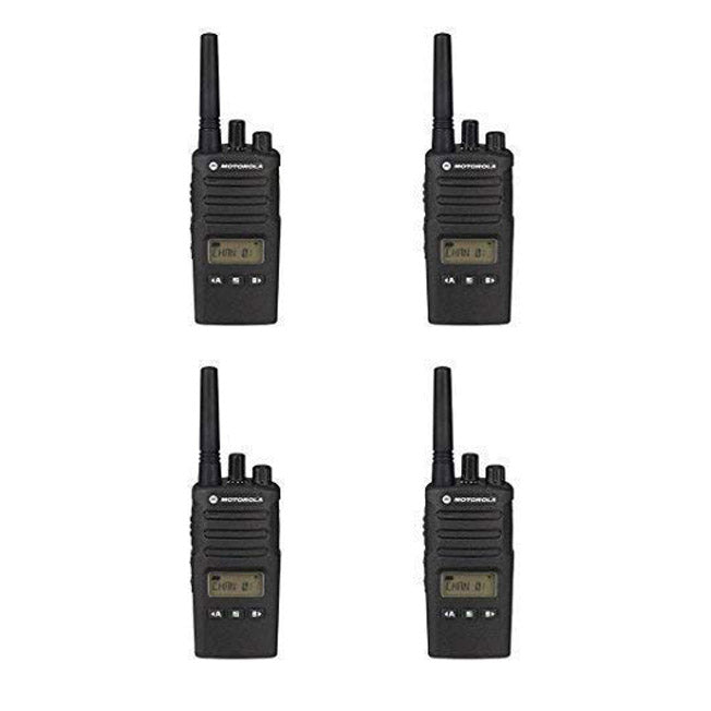 4 Pack of Motorola RMU2080d Business Two-Way Radio LED Display 2 Watts/8 Channels