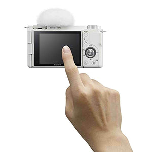 Sony Alpha ZV-E10 - APS-C Interchangeable Lens Mirrorless Vlog Camera - White - Reconditioned Sony