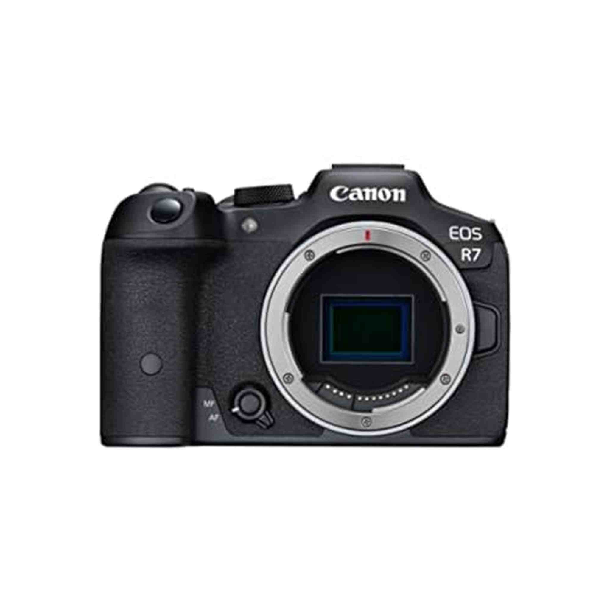 Canon EOS R7 Mirrorless Camera Body Only , Hybrid Camera, 32.5 Megapixel APS-C CMOS Sensor, 4K Video, for Sports, Action, Content Creators, Vlogging Camera, Black