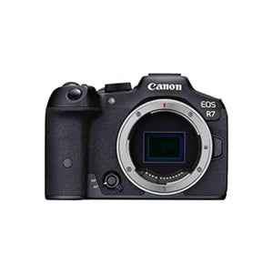 Canon EOS R7 Mirrorless Camera Body Only , Hybrid Camera, 32.5 Megapixel APS-C CMOS Sensor, 4K Video, for Sports, Action, Content Creators, Vlogging Camera, Black