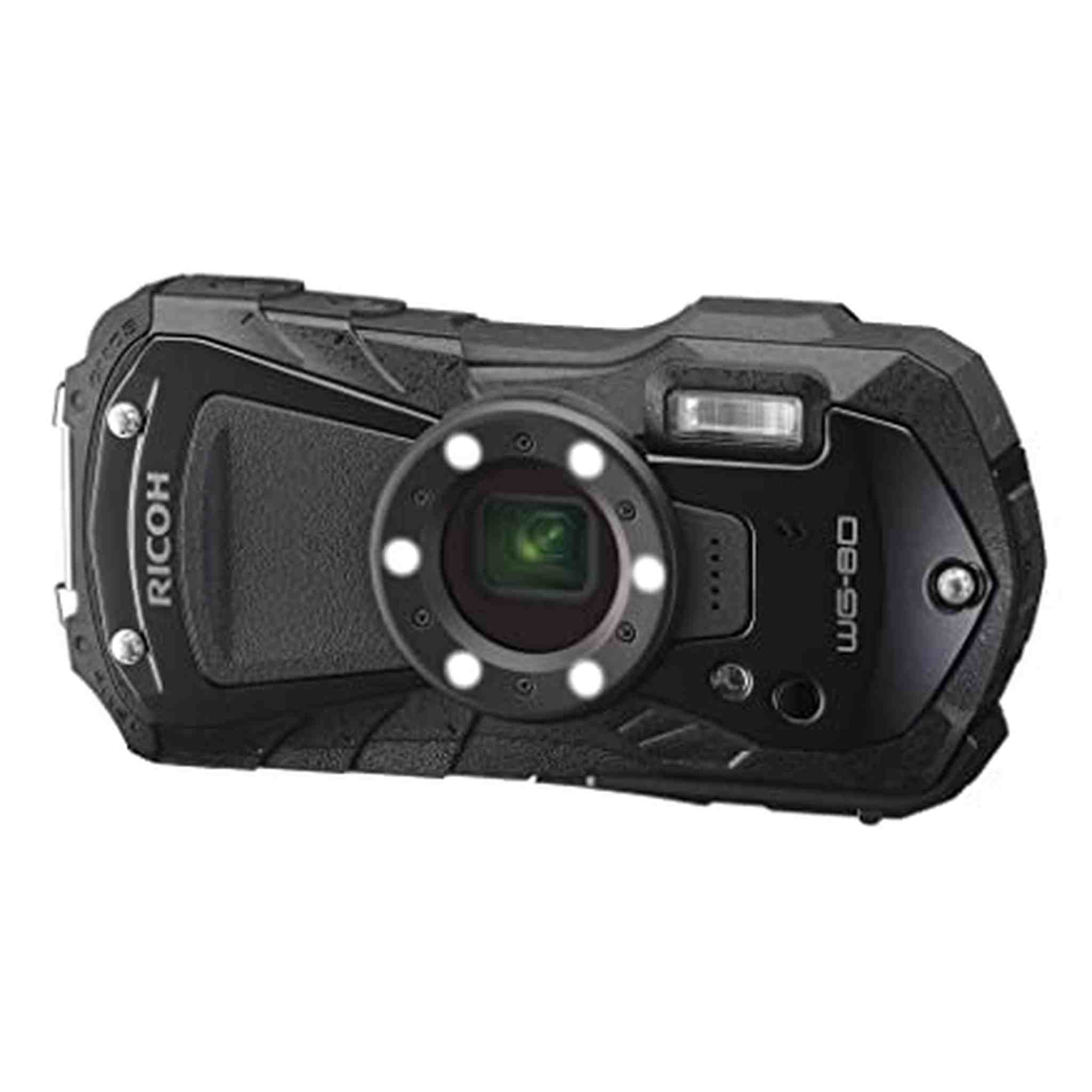 Ricoh WG-80 Black Waterproof Digital Camera Shockproof Freezeproof Crushproof 03123 Ricoh