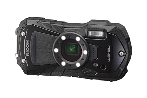 Ricoh WG-80 Black Waterproof Digital Camera Shockproof Freezeproof Crushproof 03123