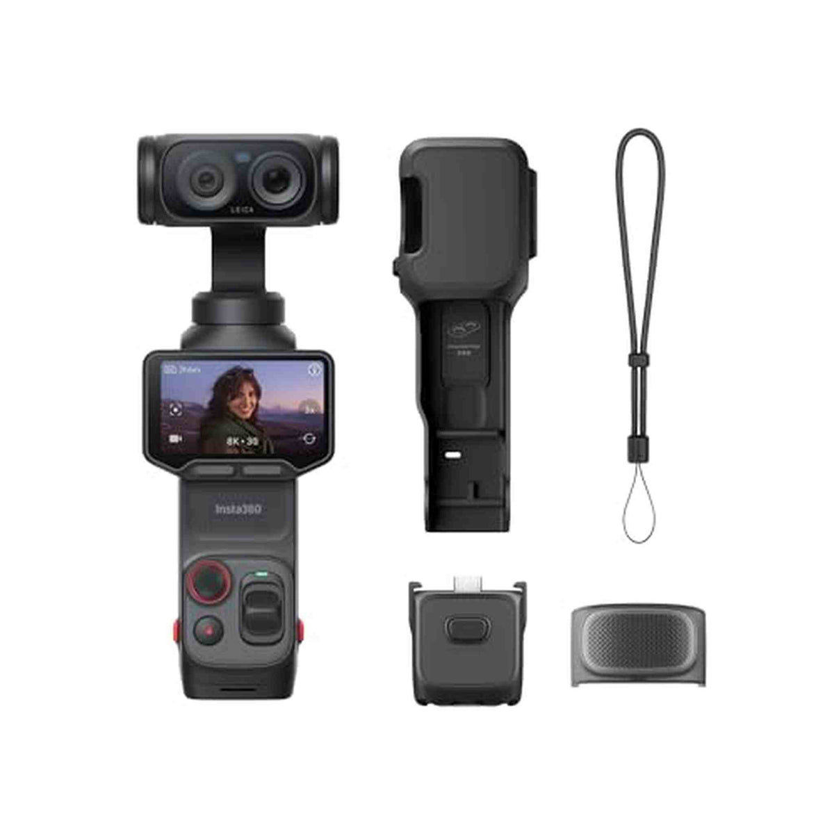 Insta360 Luna Ultra 8K Dual-Lens Gimbal Camera Standard Combo, Cosmic Black