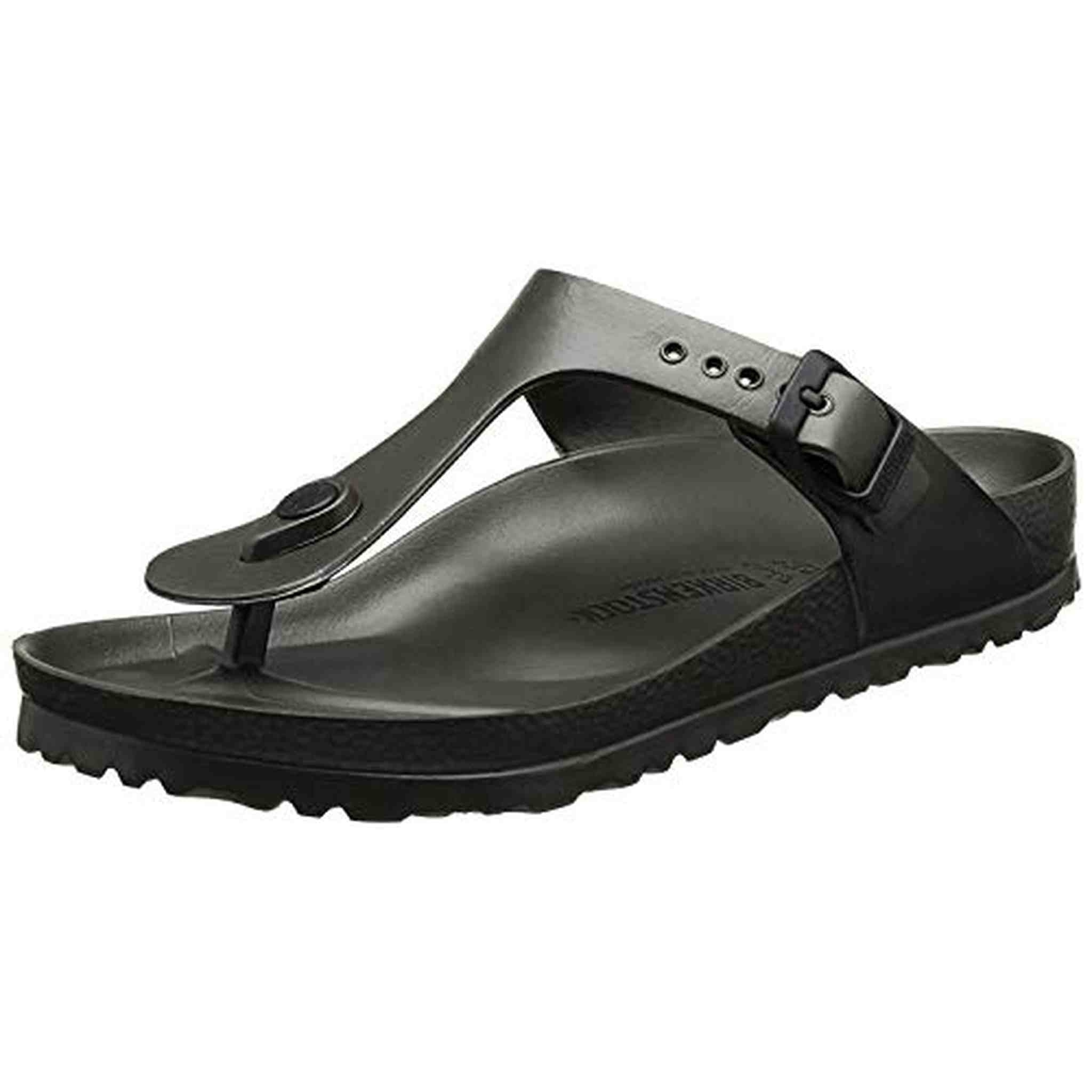 Birkenstock Unisex Gizeh Essentials EVA Sandals, Metallic Anthracite, 39 R EU