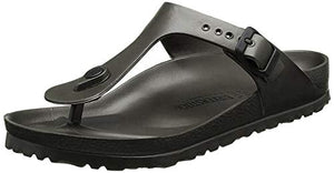 Birkenstock Unisex Gizeh Essentials EVA Sandals, Metallic Anthracite, 39 R EU
