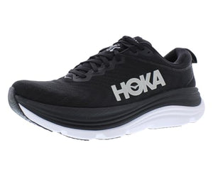 Hoka Women's Gaviota 5 Sneaker, Black/White, 6.5