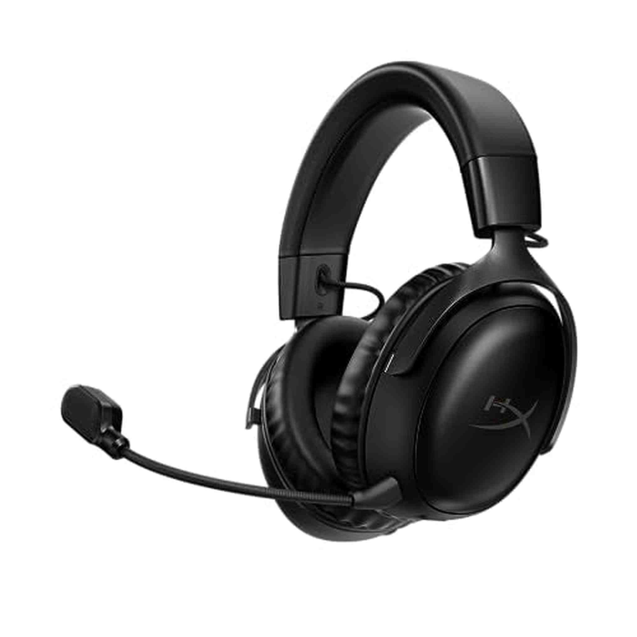 HyperX Cloud III Wireless - Gaming Headset for PC, PS5, PS4, up to 120-hour Battery, 2.4GHz Wireless, DTS Spatial Audio, 53mm Angled Drivers, Memory Foam, Durable Frame, 10mm Microphone, Black HyperX