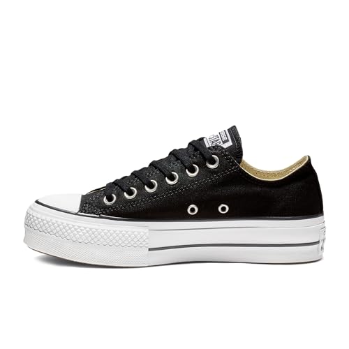 Converse Women's Chuck Taylor All Star Lift Sneaker, Black/White/White, 5.5