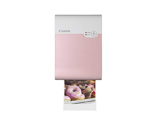 Canon SELPHY QX10 Portable Square Photo Printer for iPhone or Android, White