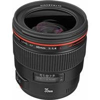 Canon EF 35mm f/1.4L USM Wide Angle Lens for Canon SLR Cameras International Version No Warranty