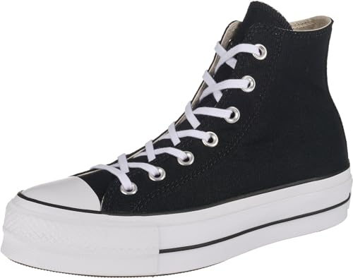 Converse CTAS Lift HI Sneaker, Black/White/White, 6 M US