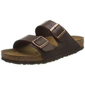Birkenstock Women's Arizona Birko-Flo Dark Brown Birko-flor Sandals - 42 R EU US Men EU's 9-9.5, US Women EU's 11-11.5