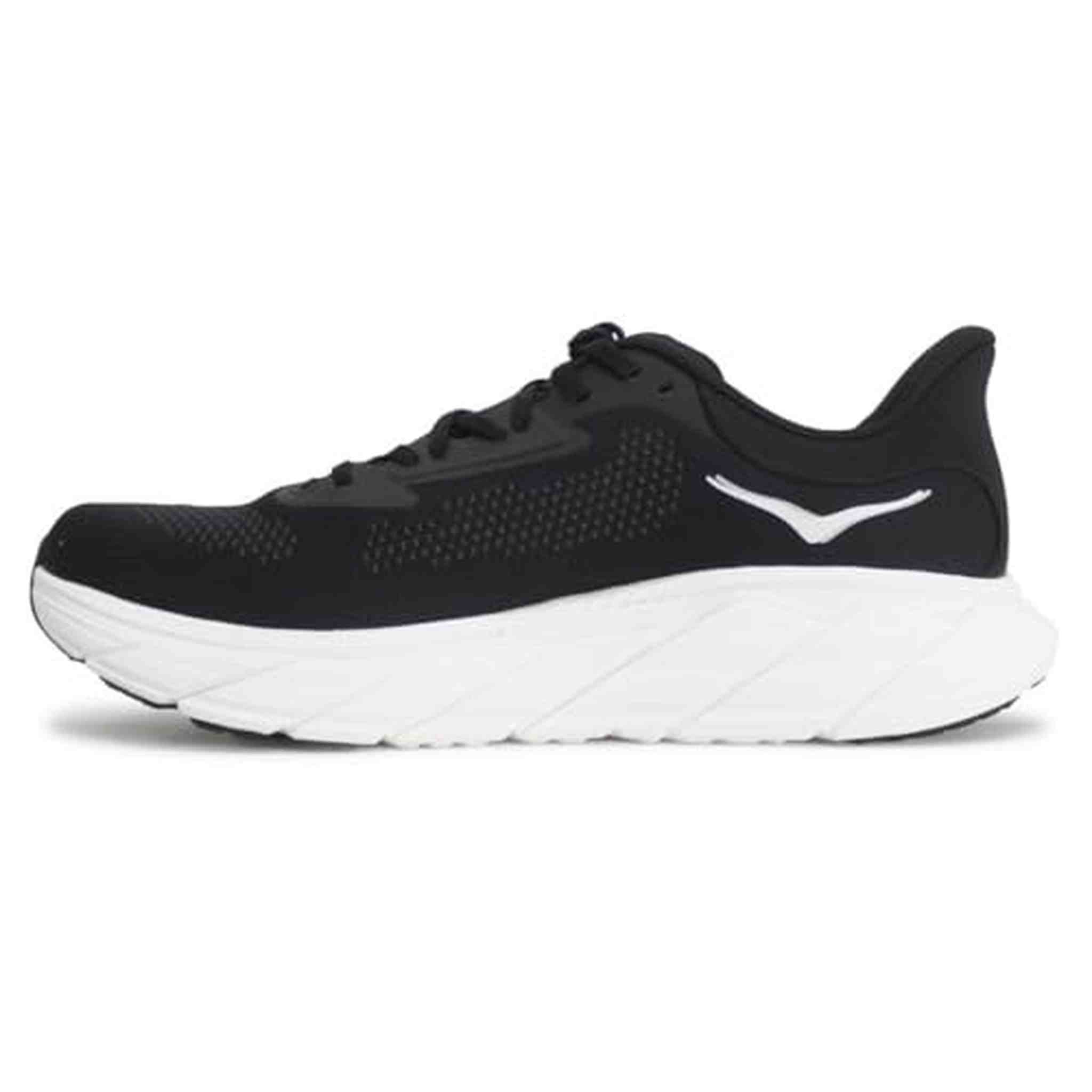 Hoka Men's Arahi 7 Sneaker, Black/White, 7
