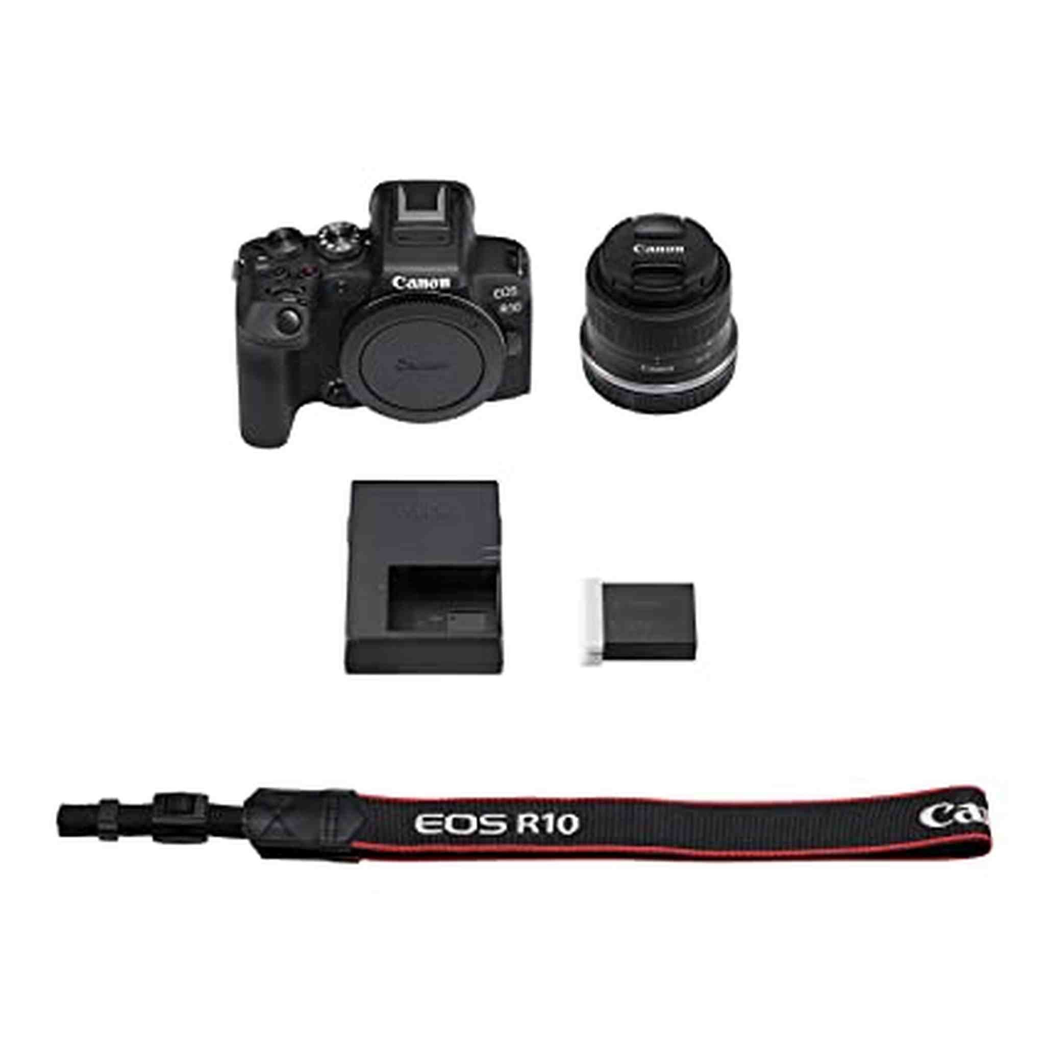 Canon EOS R10 Mirrorless Camera w/RF-S18-45mm f/4.5-6.3 is STM Lens Kit Canon