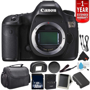 Canon EOS 5DS Digital SLR Camera 0581C002 Body Only - Camera Bundle with 32GB Memory Card International Version Starter Bundle