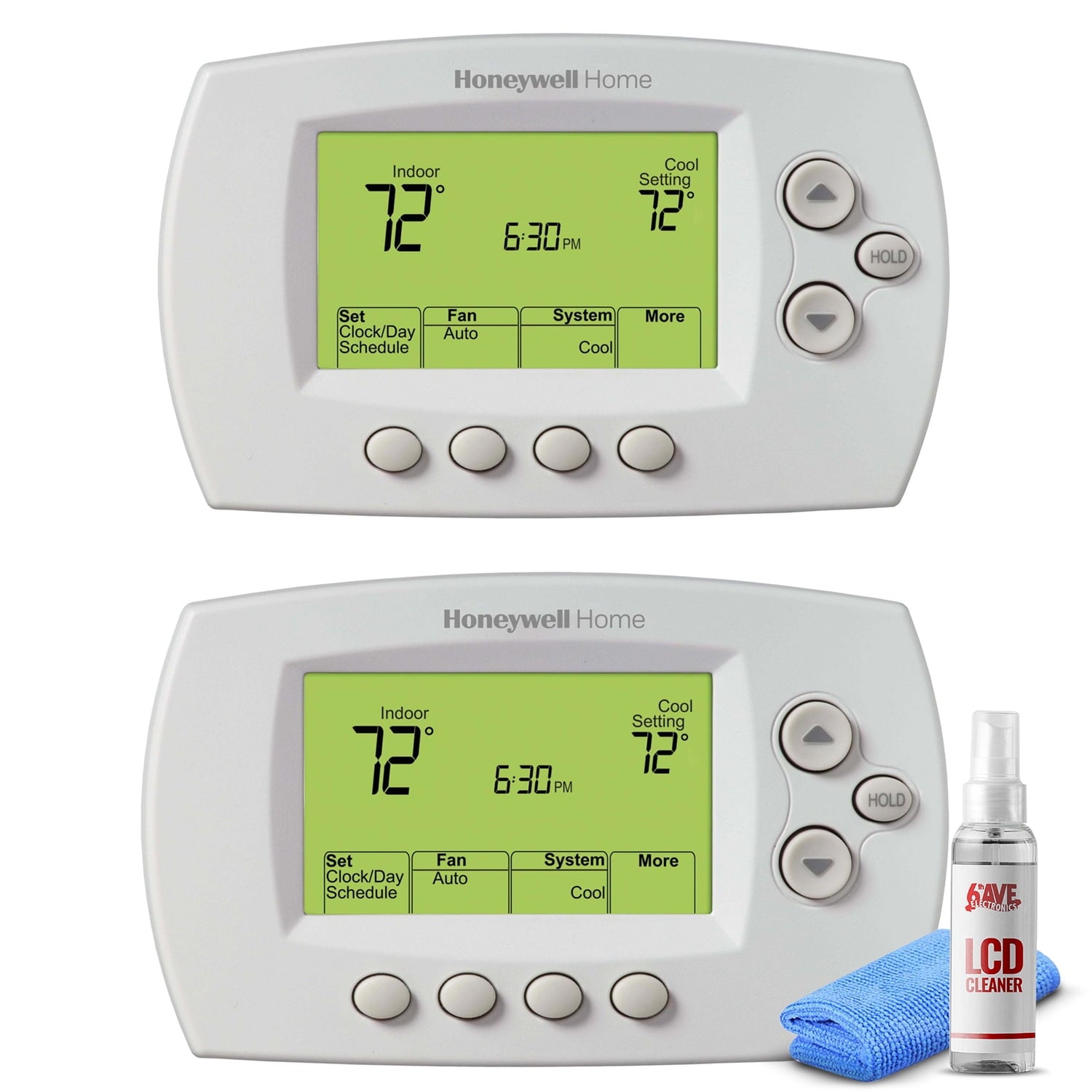 2-Pack Honeywell Wireless FocusPRO Programmable Thermostat YTH6320R1001