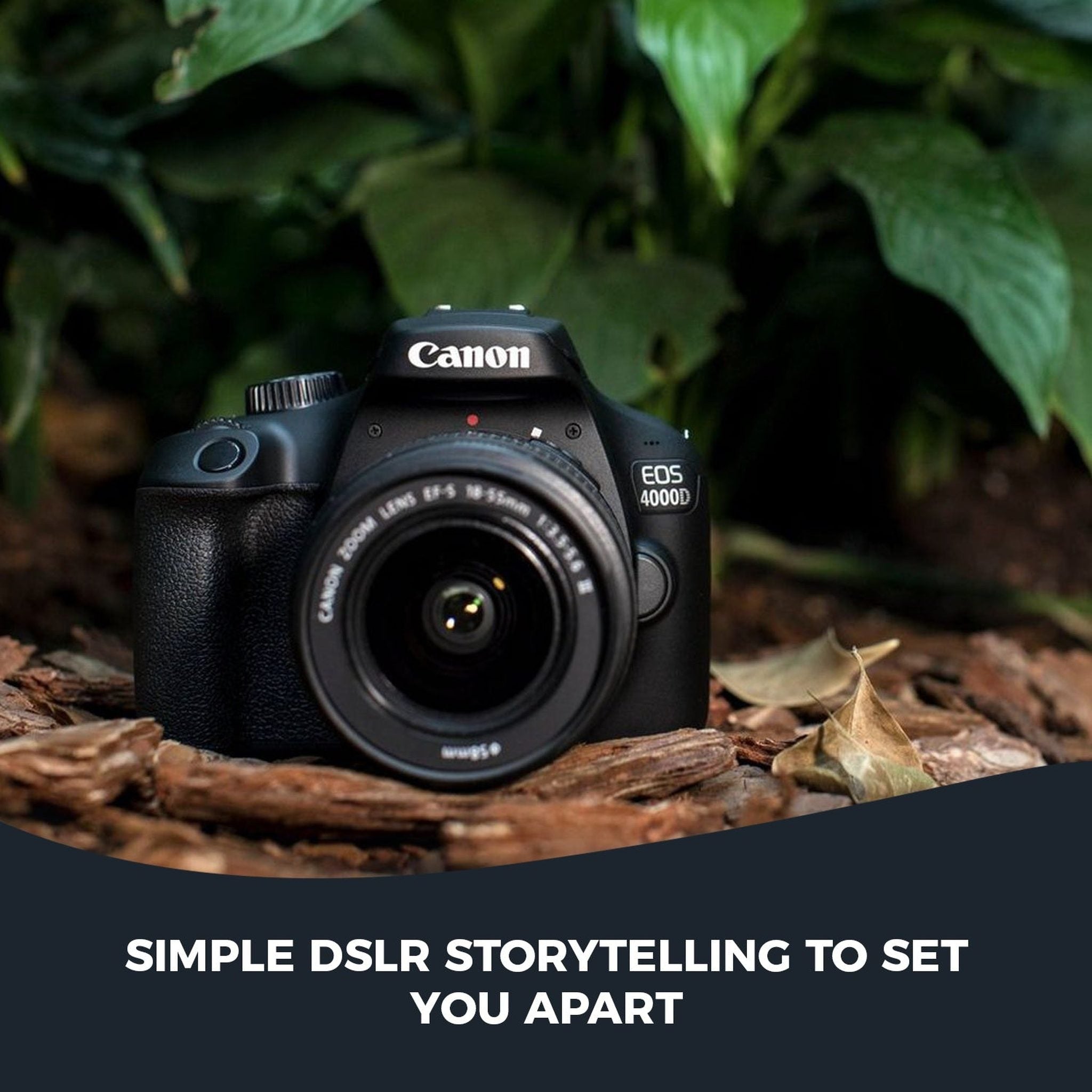 Canon EOS 4000D DSLR Camera with 18-55mm Lens + EOS Bag + Sandisk Ultra 64GB Card + Cleaning Set And More International Model Canon