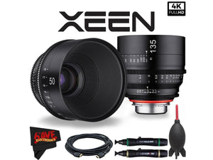 Rokinon Xeen 50mm T1.5 Lens and Xeen 135mm T2.2 Lens Combo for PL Mount