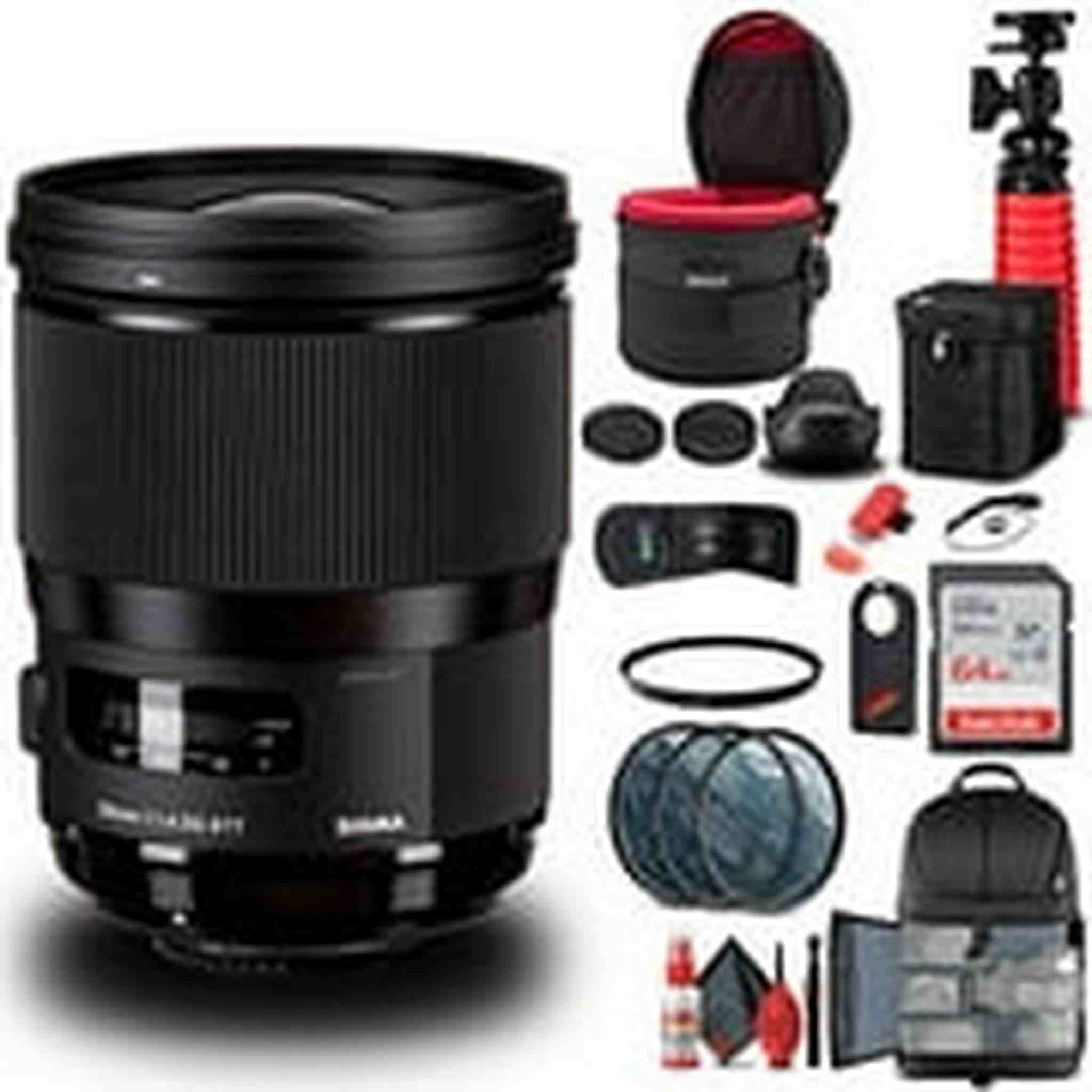 Sigma 28mm f/1.4 DG HSM Art Lens for Nikon F 441955 Bundle