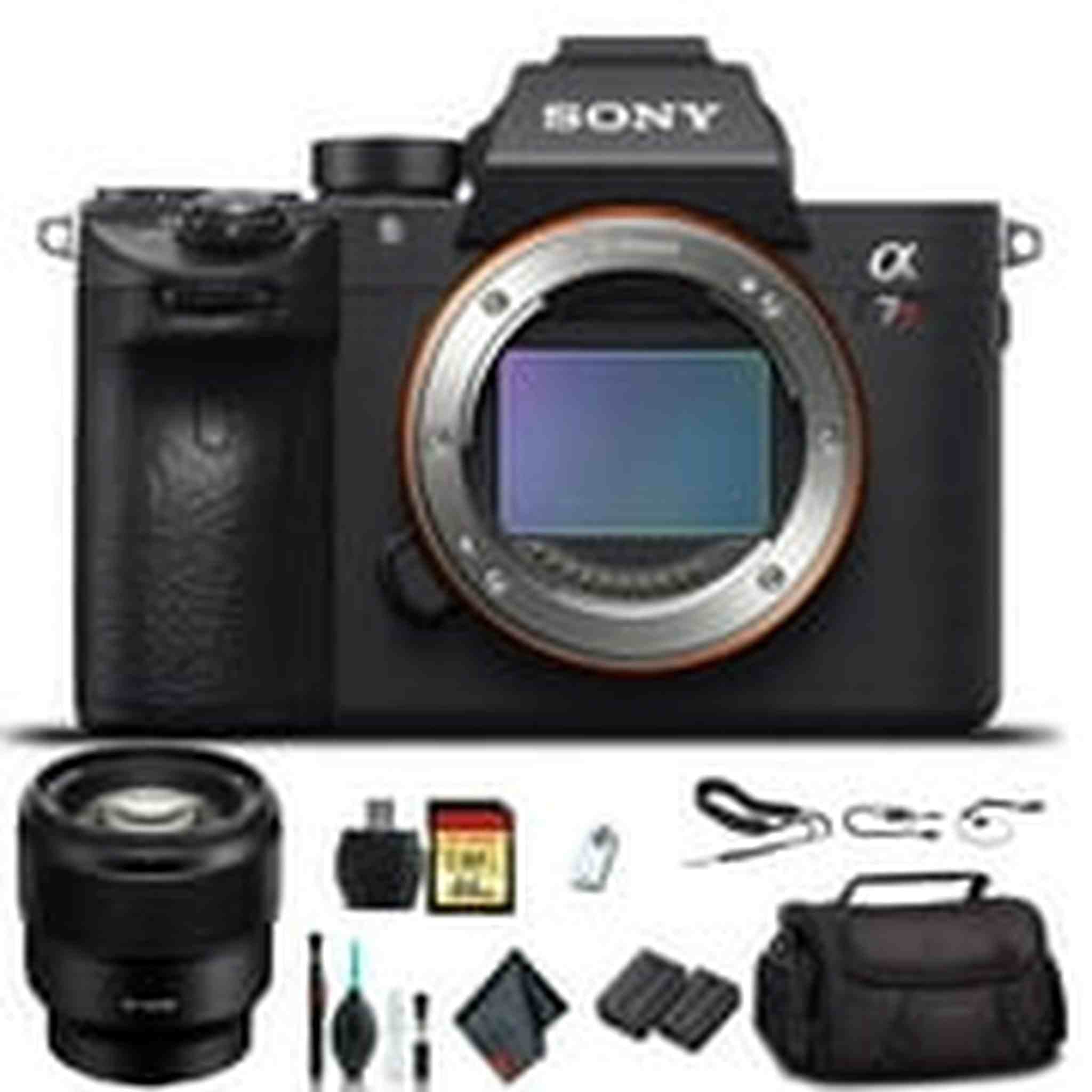 Sony Alpha a7R III Mirrorless Camera ILCE7RM3/B With Sony FE 24-70mm Lens, Soft Bag, Additional Battery, 64GB Memory Card, Card Reader , Plus Essential Accessories Sony