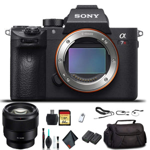 Sony Alpha a7R III Mirrorless Camera ILCE7RM3/B With Sony FE 24-70mm Lens, Soft Bag, Additional Battery, 64GB Memory Card, Card Reader , Plus Essential Accessories