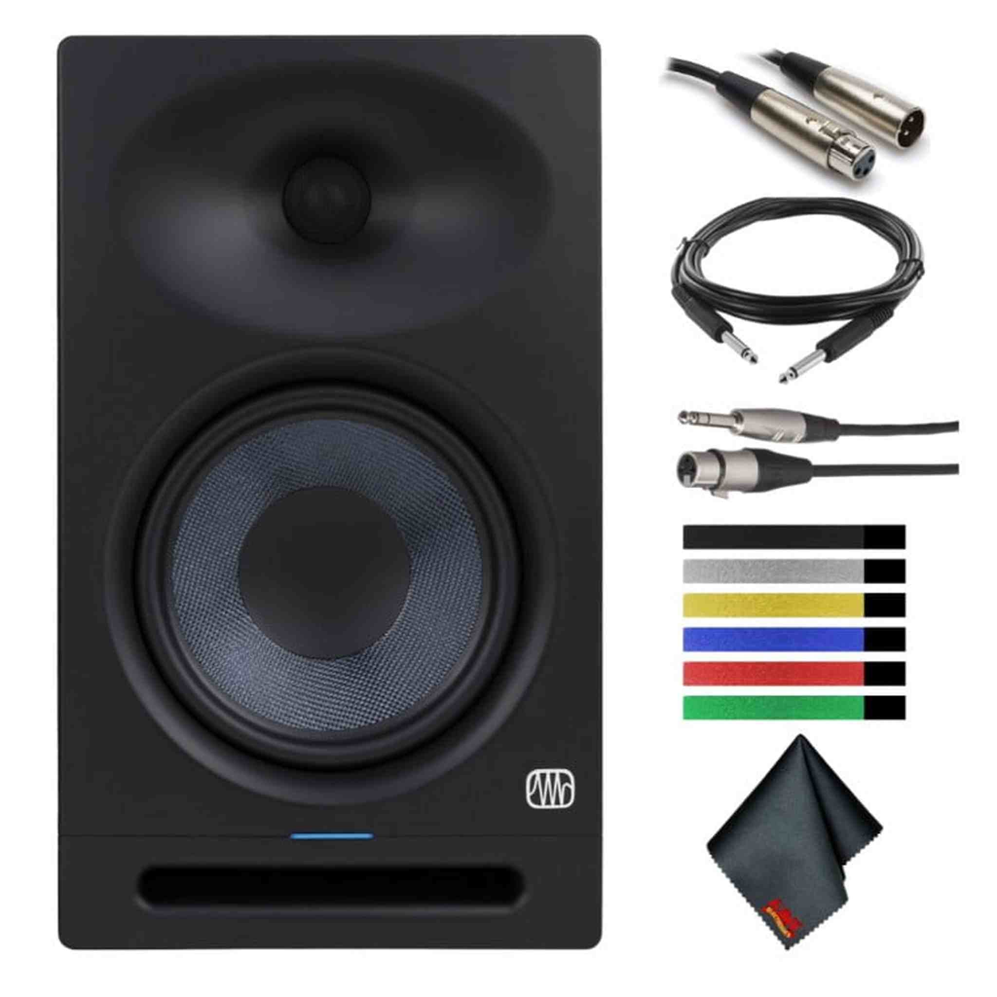 PreSonus Eris Sub 8BT Active Studio Subwoofer with Bluetooth Multimedia Bundle PreSonus