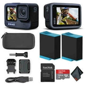GoPro HERO9 Black - Waterproof Action Camera + 64GB Card and Extra HERO9 Battery GoPro