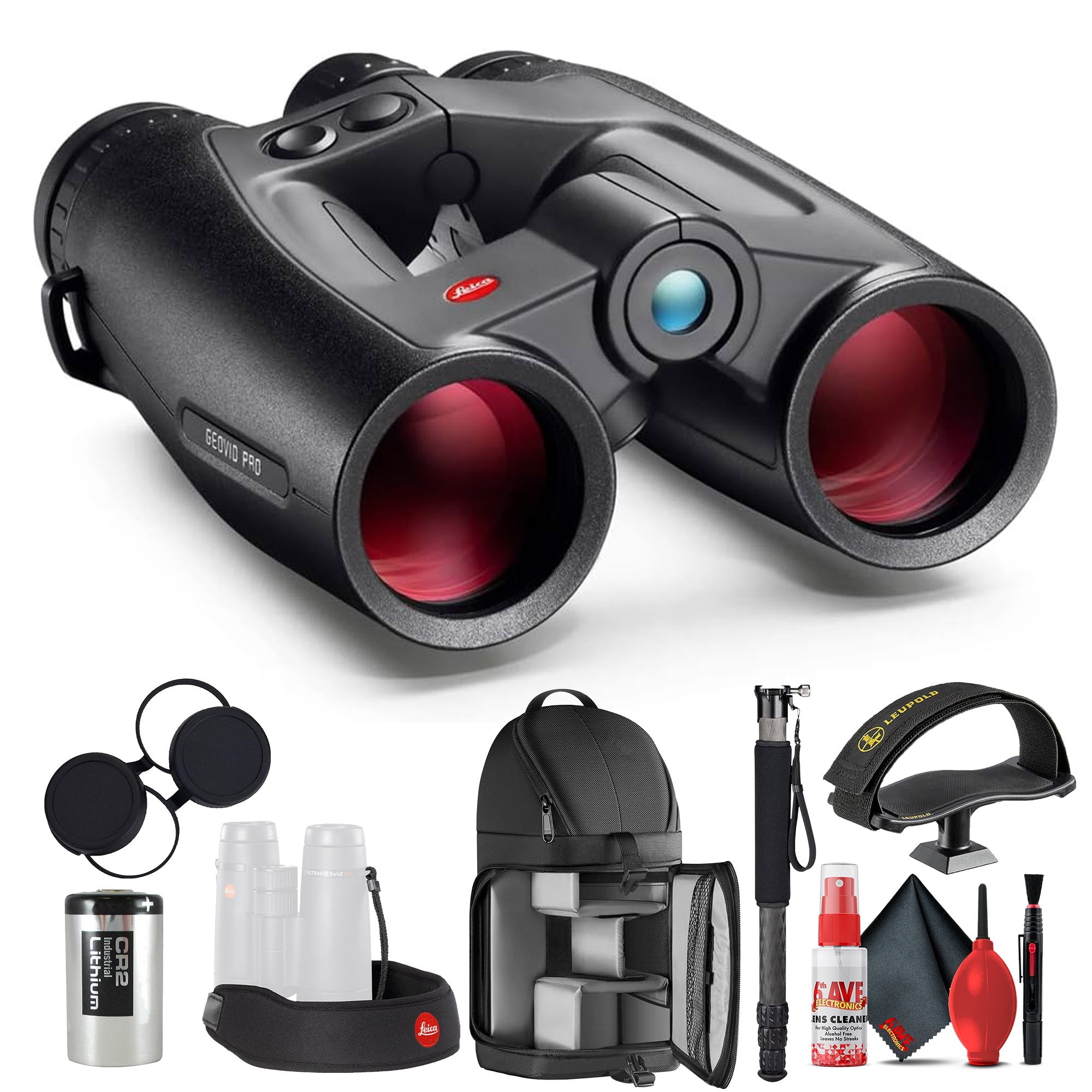 Leica 10x42 Geovid Pro Rangefinder Rugged Compact Ergonomic Lightweight