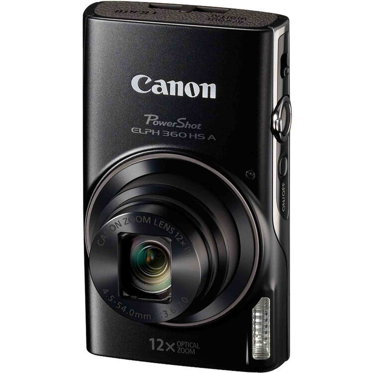 Canon PowerShot ELPH 360 HS A Camera + 64GB Card + Case + More