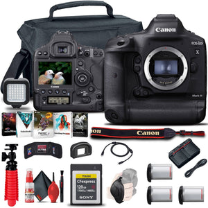 Canon EOS-1D X Mark III DSLR Camera Body Only 3829C002 + 128GB Card Pro Bundle
