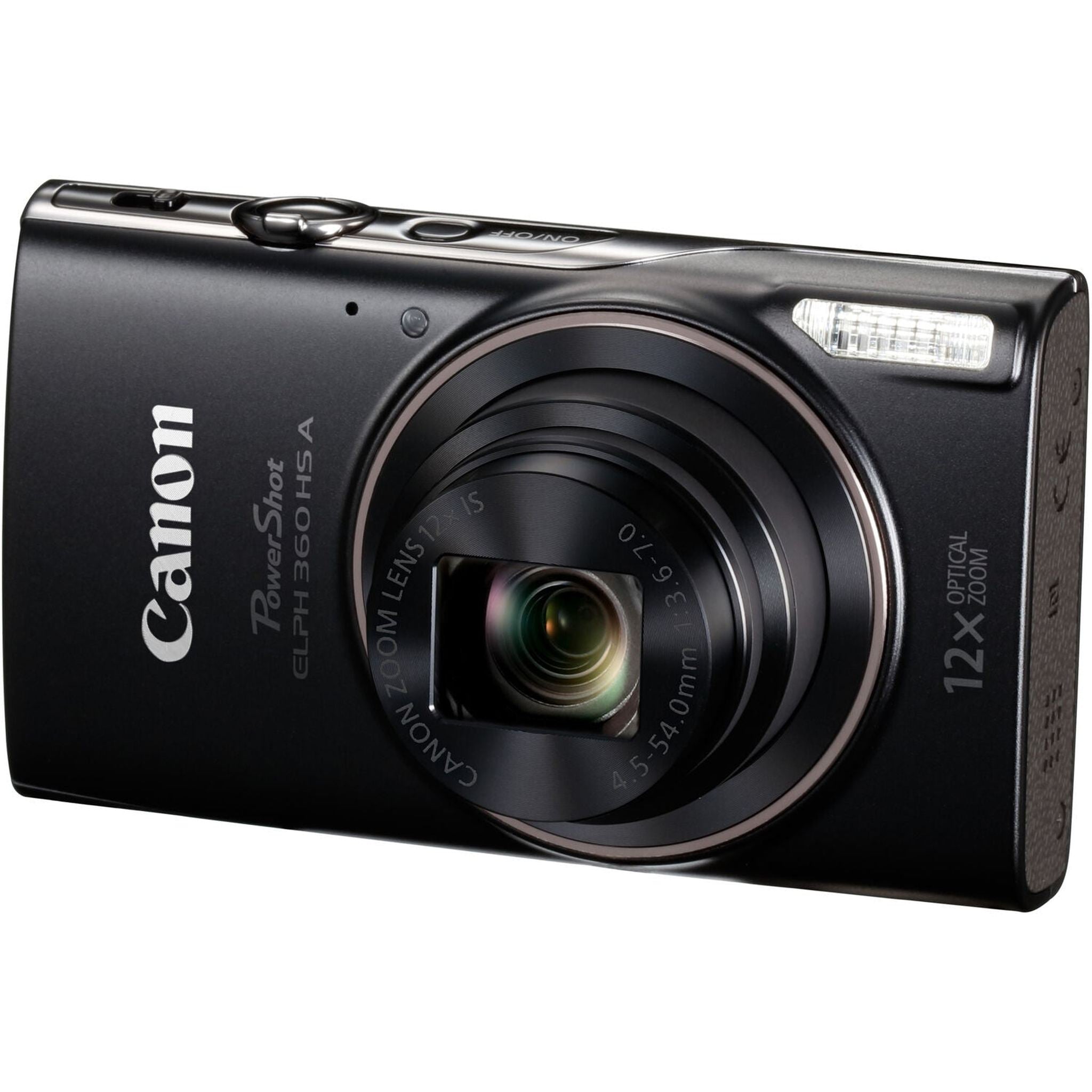 Canon PowerShot ELPH 360 HS A Camera + 64GB Card + Case + More