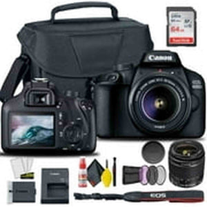 Canon EOS 4000D / Rebel T100 DSLR Camera with 18-55mm Lens 58mm Filters International Bundle Canon