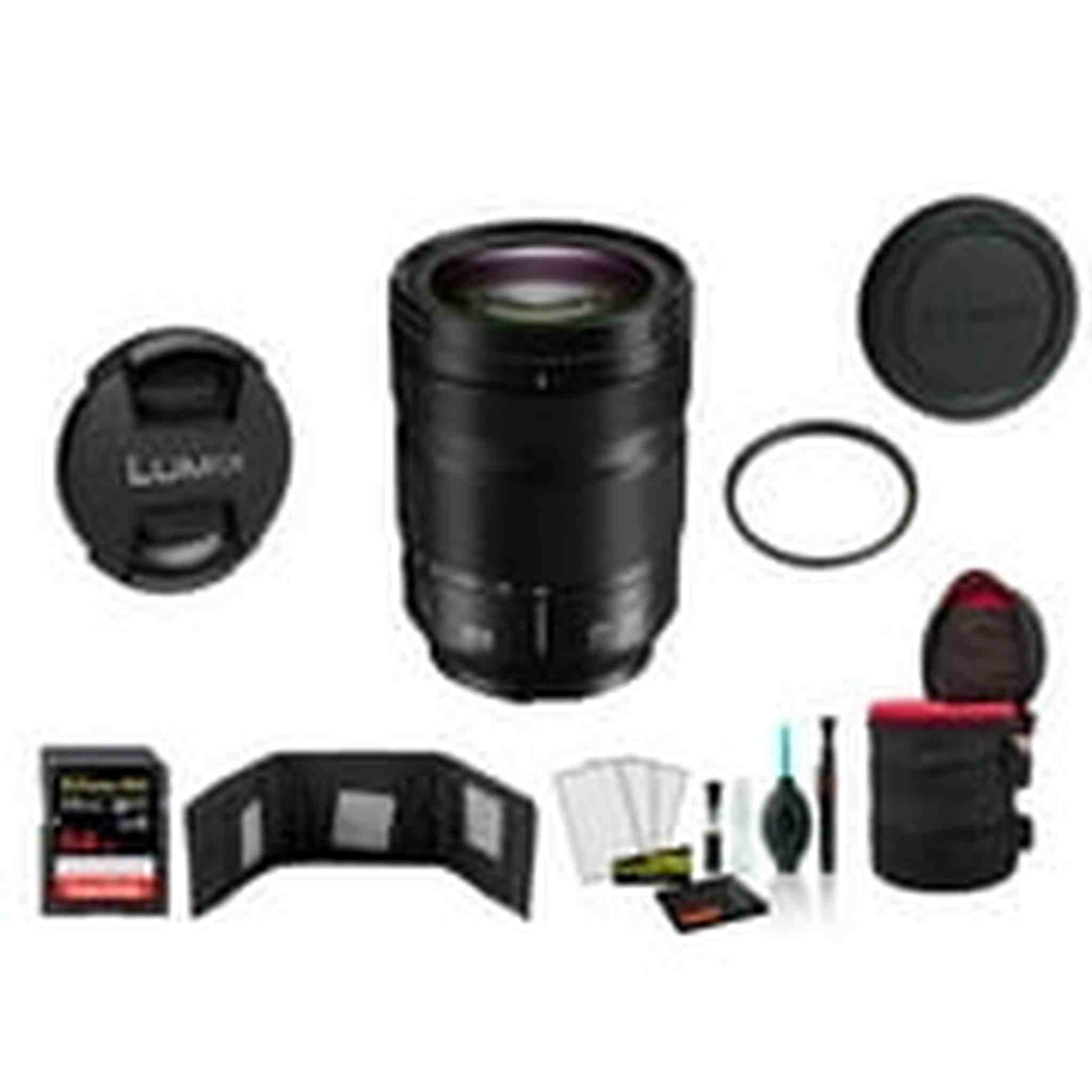 Panasonic Lumix S 24-105mm f/4 Macro O.I.S. Lens with Memory Card International Model Panasonic