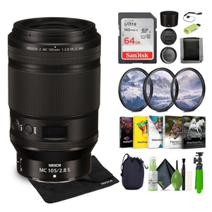 Nikon NIKKOR Z MC 105mm f/2.8 VR S Professional Macro Lens Nikon Z 20100 Bundle Nikon