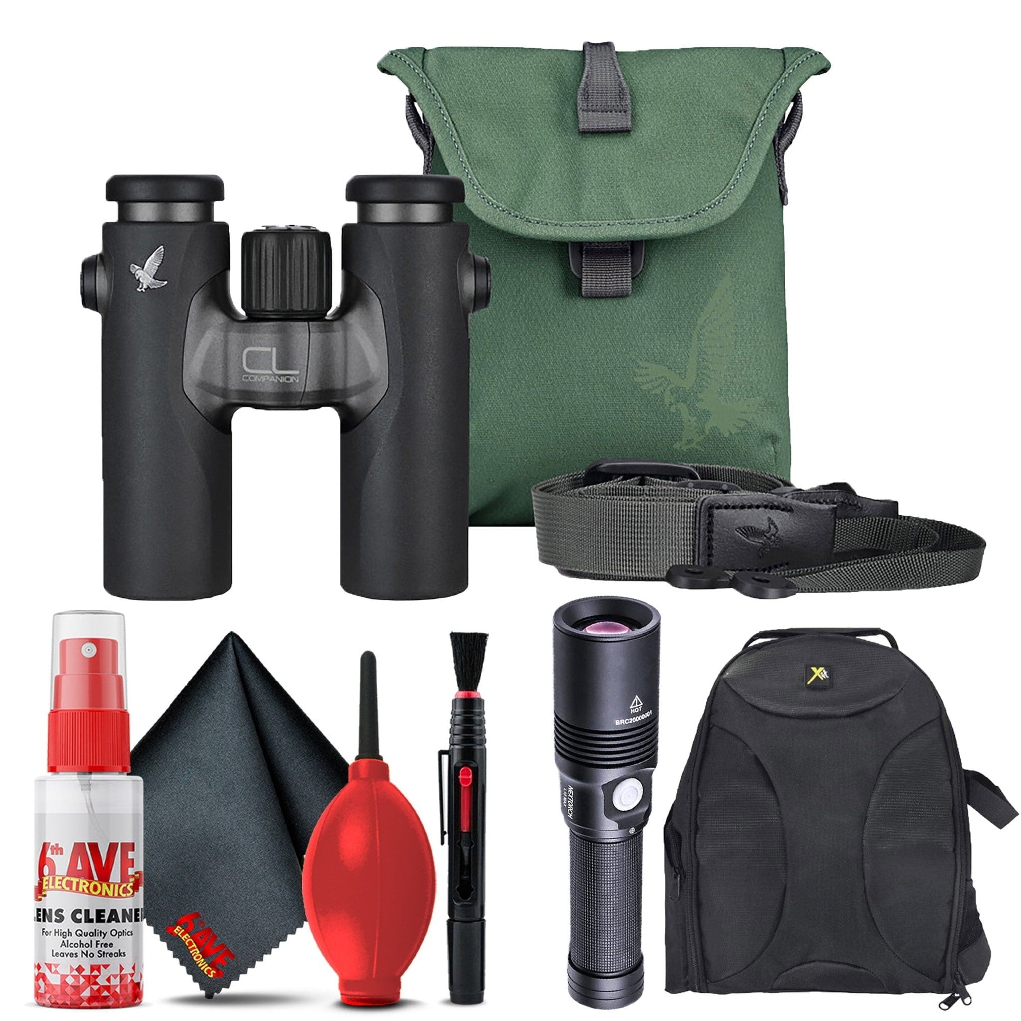 Swarovski 10x30 CL Binocular Anthracite, Urban Jungle Kit with Accessories Base Bundle Swarovski