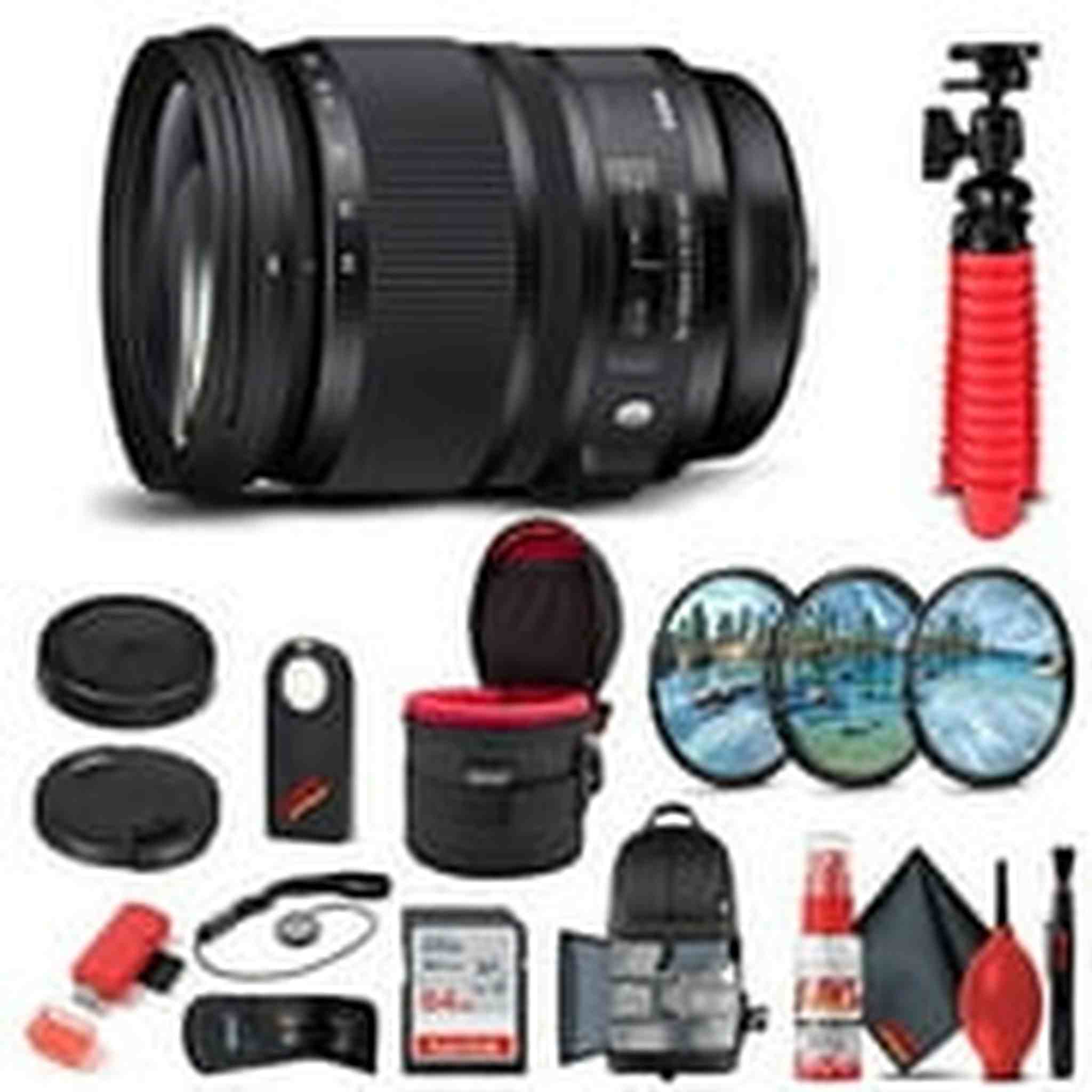 Sigma 24-105mm f/4 DG OS HSM Art Lens for Nikon F 635-306 Bundle Sigma