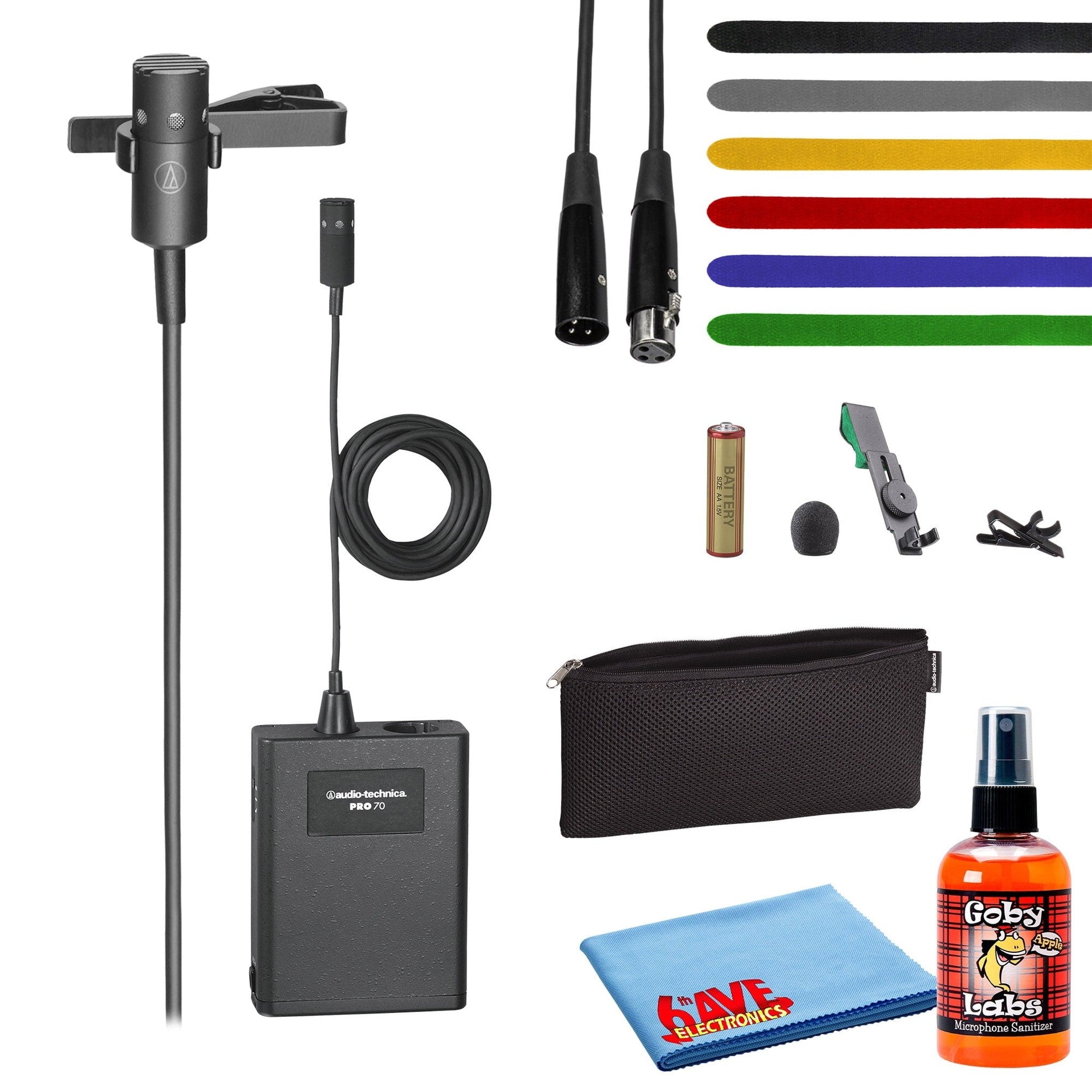 Audio-Technica PRO 70 Cardioid Lavalier Microphone with Accessories Audio-Technica