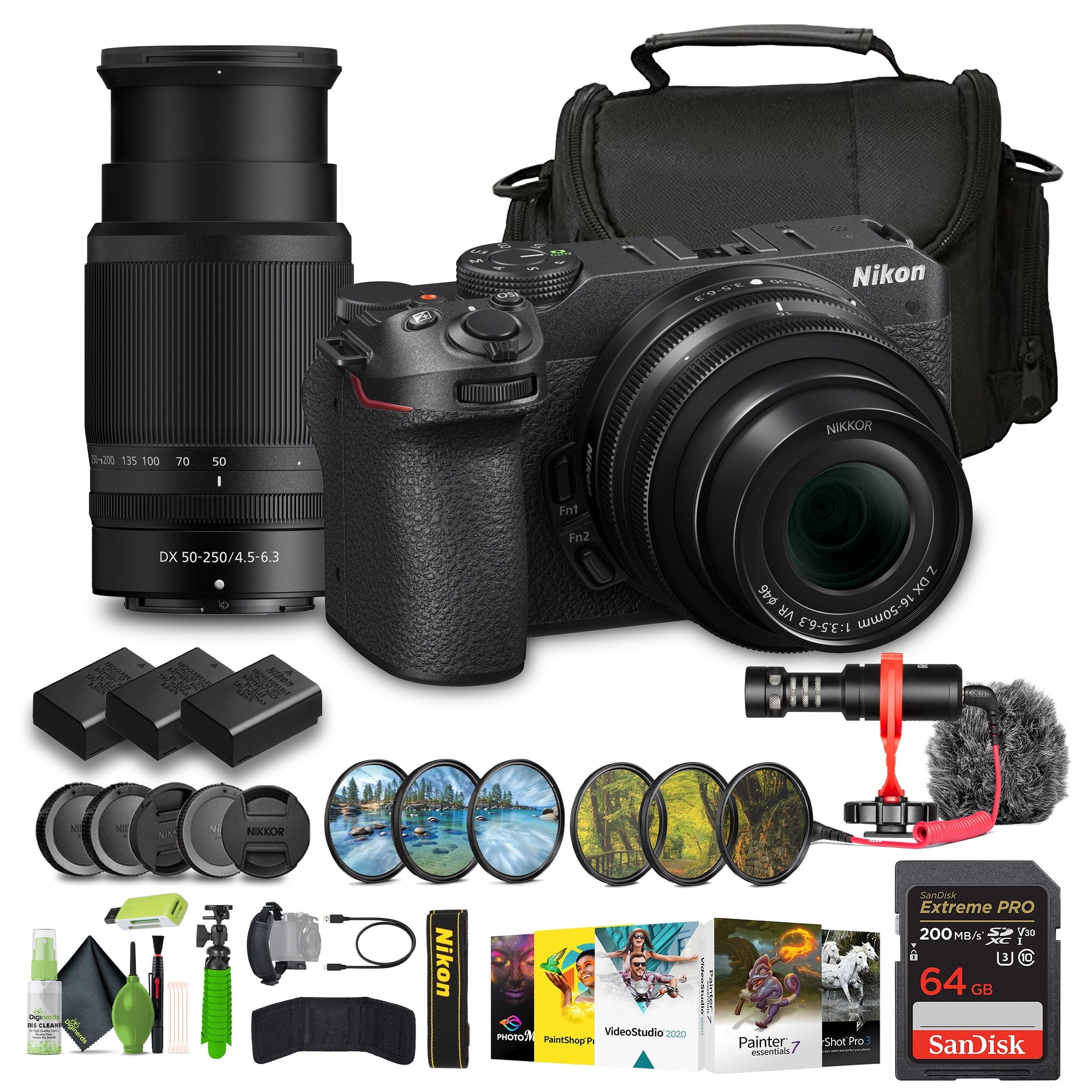 Nikon Z30 Mirrorless Camera with 16-50mm and 50-250mm Lenses 1743 Bundle