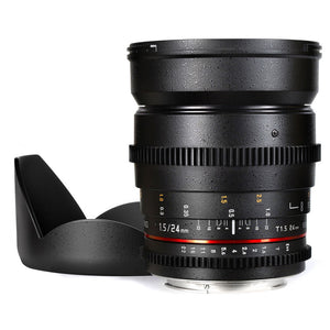 Samyang Cine SYCV24M-NEX 24mm T1.5 Cine Wide Angle Lens for Sony NEX