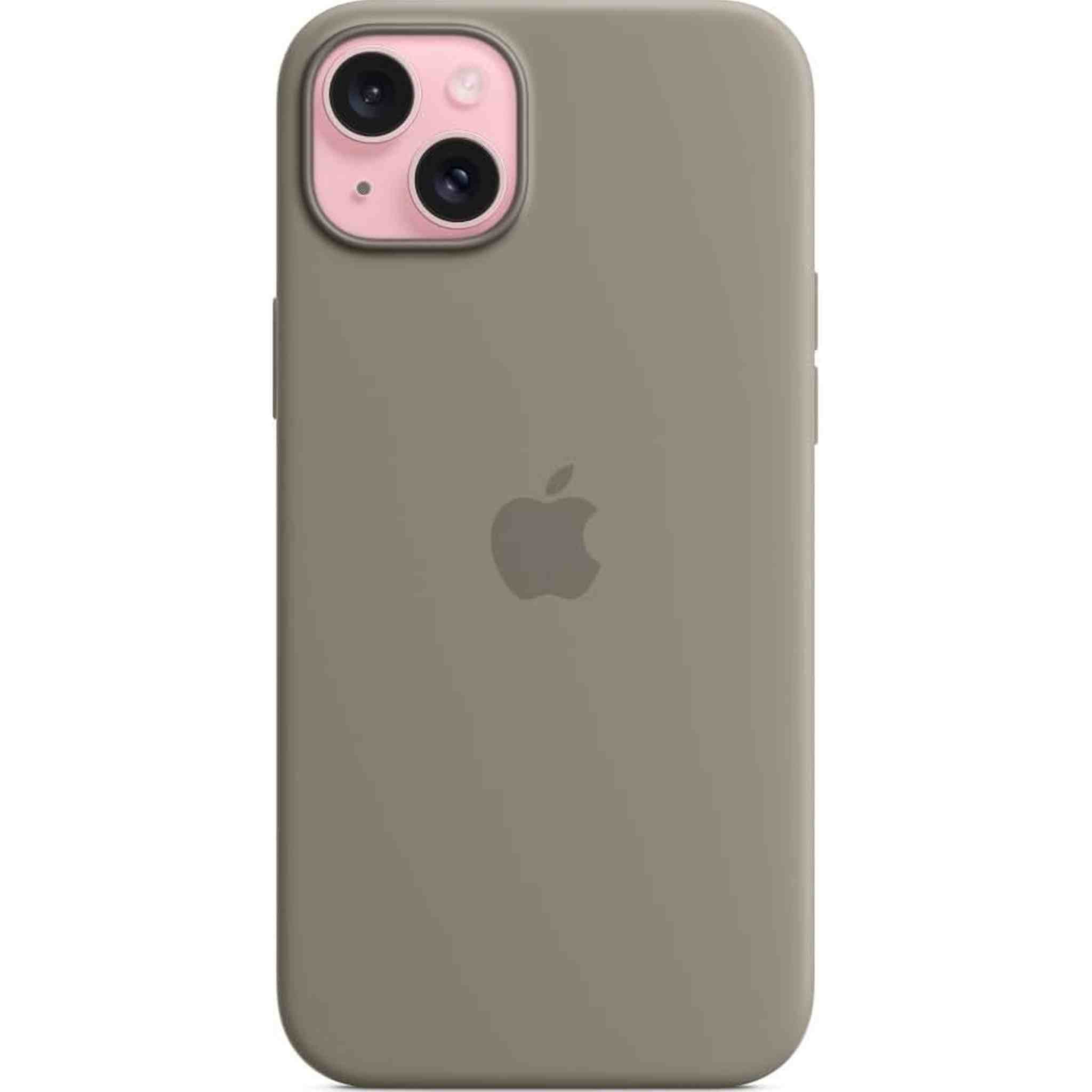 Apple iPhone 15 Plus Silicone Case - Clay Bundle